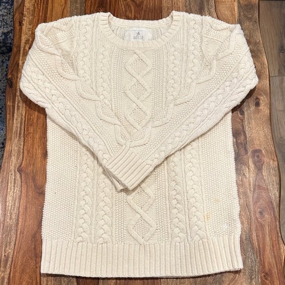aerie Sweaters - Cream Cable Knit Sweater